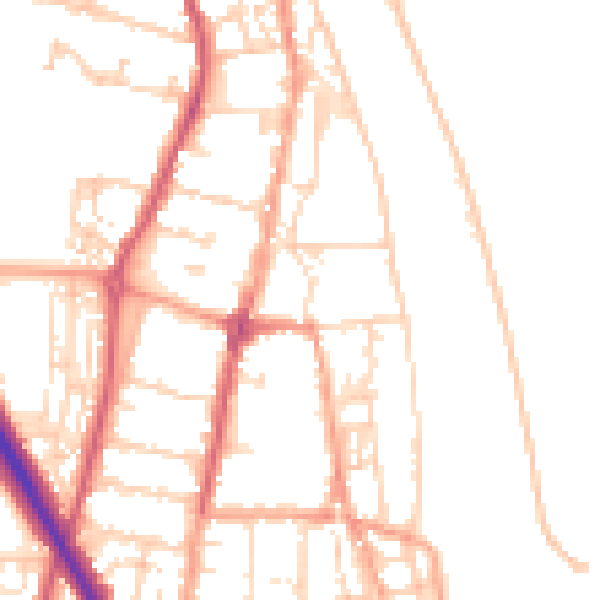 Daytime road noise heatmap for NR31 6SA