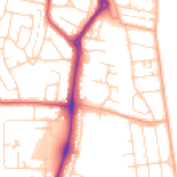 Daytime road noise heatmap for NR31 6SF