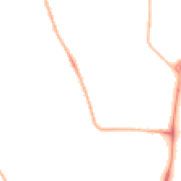 Night-time road noise heatmap for NR31 7EG
