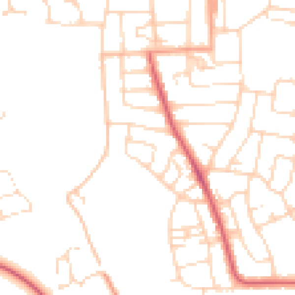 Daytime road noise heatmap for NR31 7EX