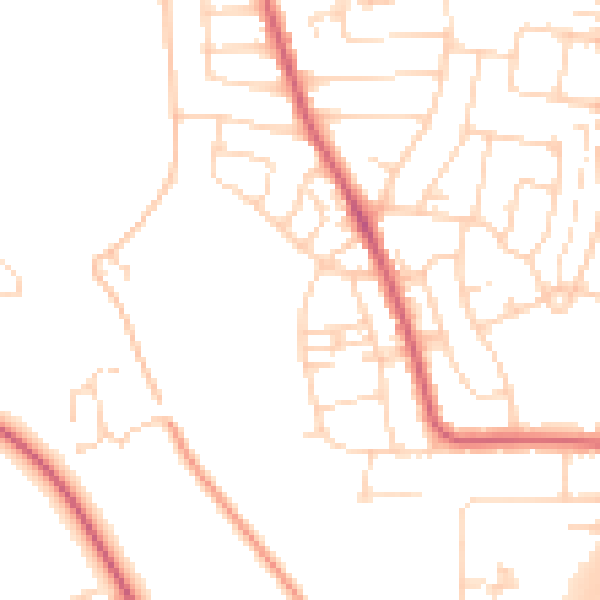Daytime road noise heatmap for NR31 7EZ