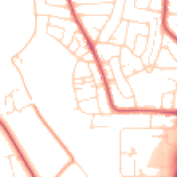 Daytime road noise heatmap for NR31 7HB