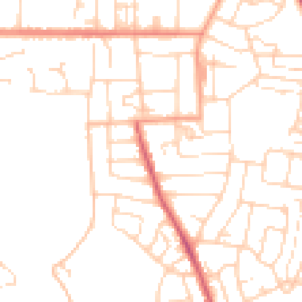 Daytime road noise heatmap for NR31 7JR