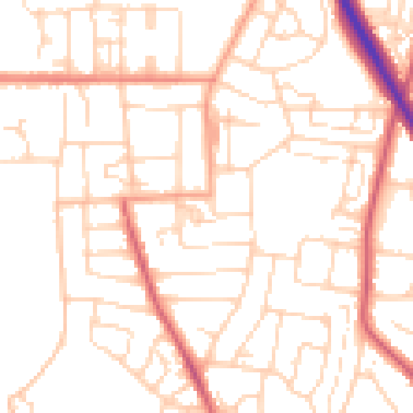 Daytime road noise heatmap for NR31 7LP