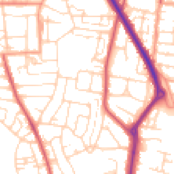 Daytime road noise heatmap for NR31 7LU