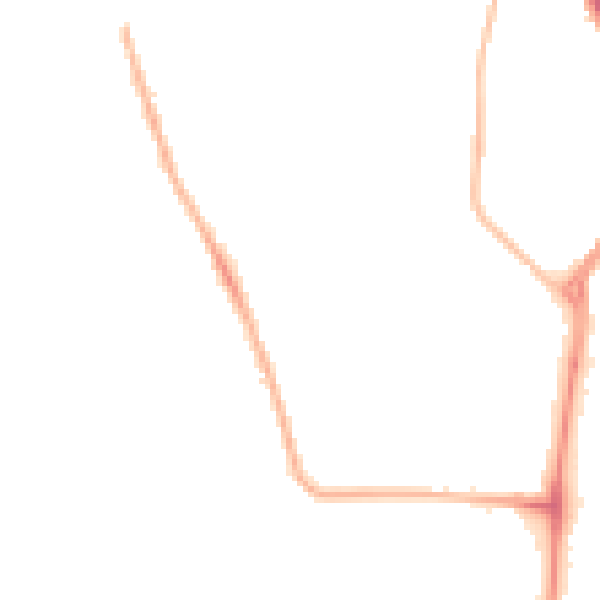 Night-time road noise heatmap for NR31 7PB