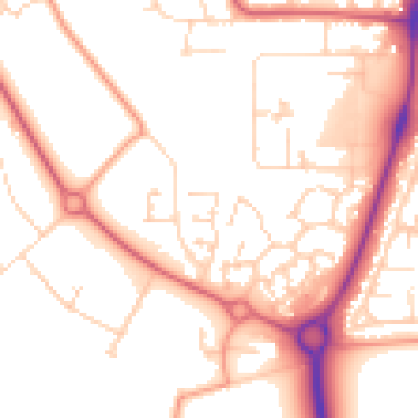 Daytime road noise heatmap for NR31 7RF