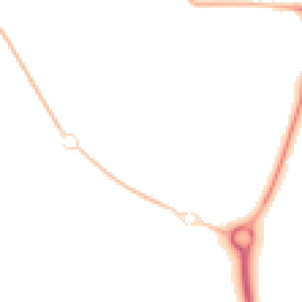 Night-time road noise heatmap for NR31 7RT