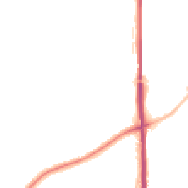 Night-time road noise heatmap for NR31 8AY