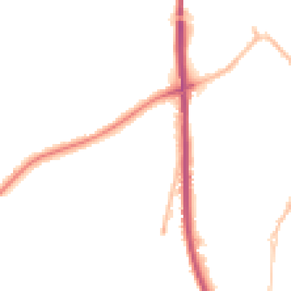 Night-time road noise heatmap for NR31 8EB