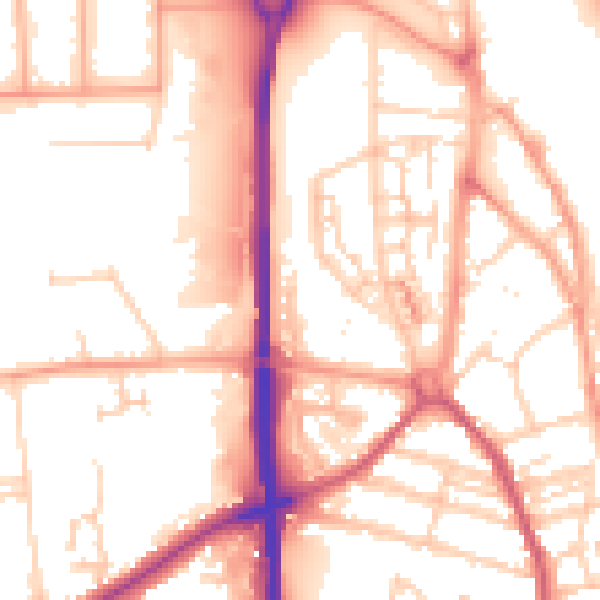 Daytime road noise heatmap for NR31 8GA