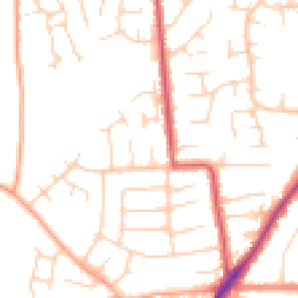 Daytime road noise heatmap for NR31 8HZ