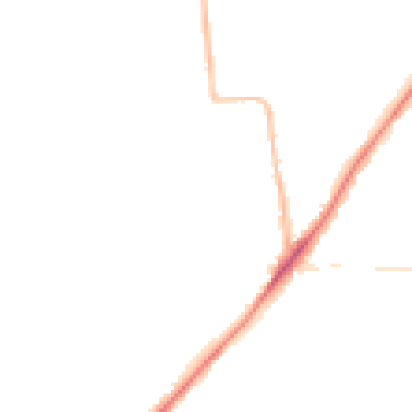 Night-time road noise heatmap for NR31 8NB