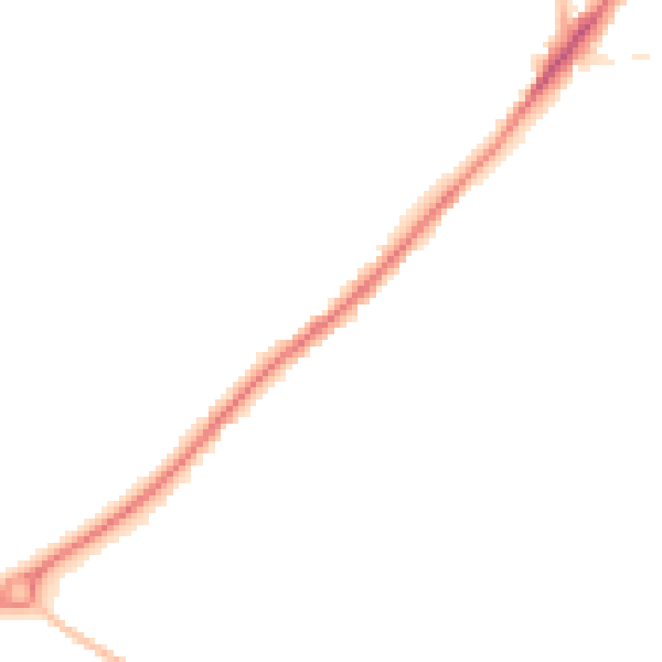 Night-time road noise heatmap for NR31 8SJ