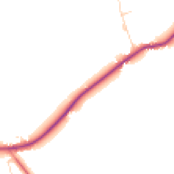 Daytime road noise heatmap for NR31 9AB