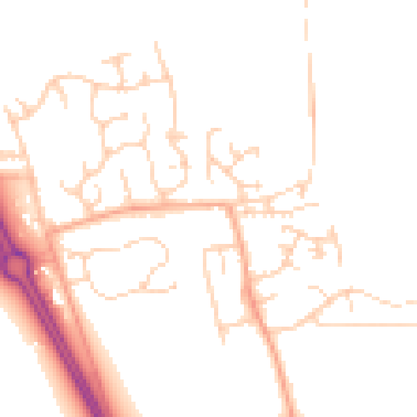 Daytime road noise heatmap for NR31 9BH