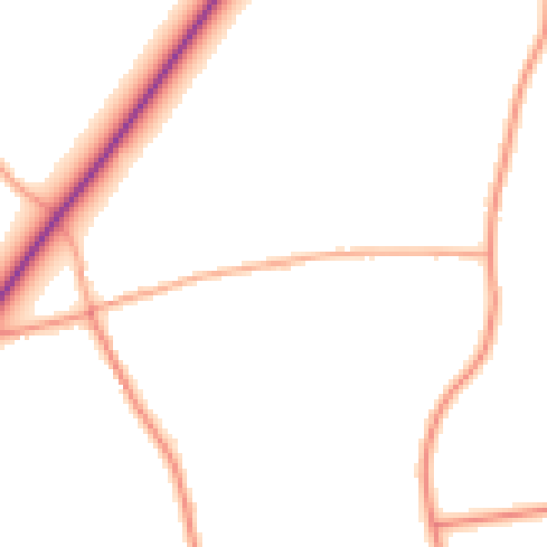 Daytime road noise heatmap for NR31 9DN