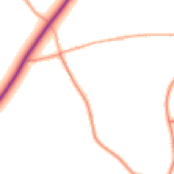 Daytime road noise heatmap for NR31 9DS