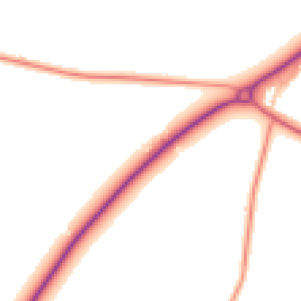 Daytime road noise heatmap for NR31 9DT