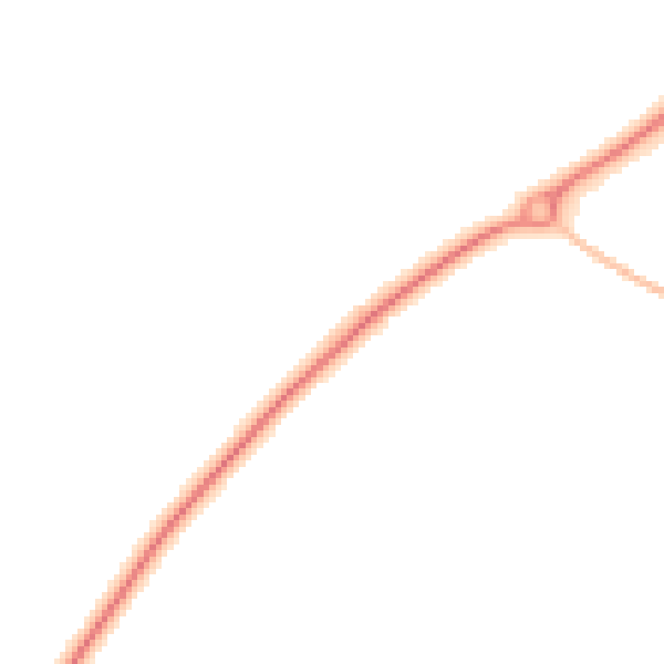 Night-time road noise heatmap for NR31 9DT