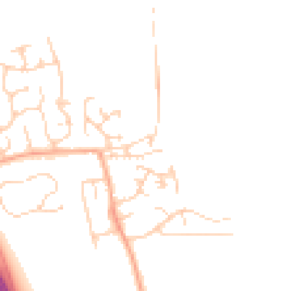 Daytime road noise heatmap for NR31 9ET