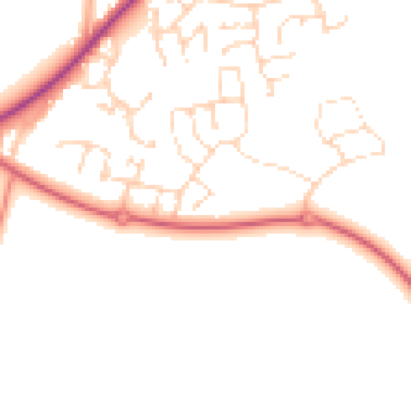 Daytime road noise heatmap for NR31 9GG