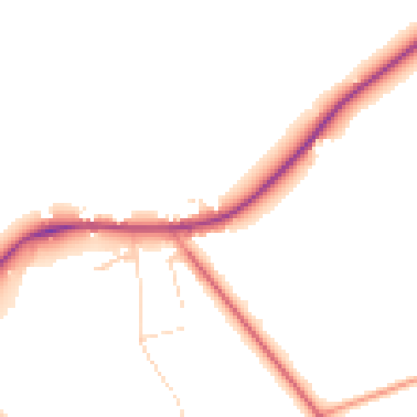Daytime road noise heatmap for NR31 9HD