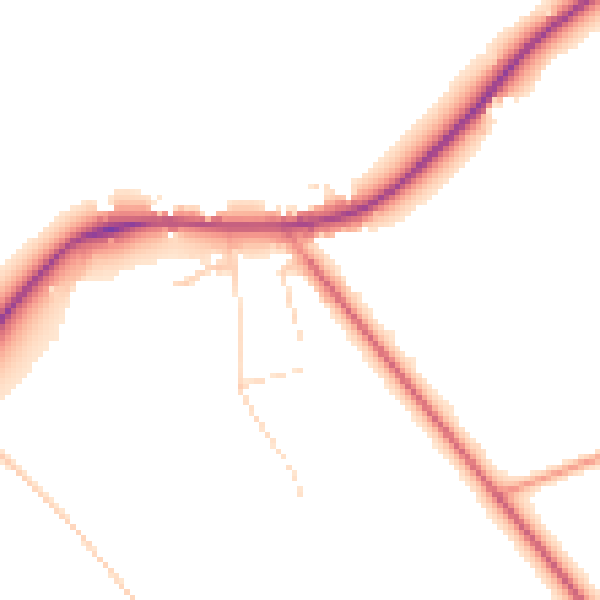 Daytime road noise heatmap for NR31 9HH