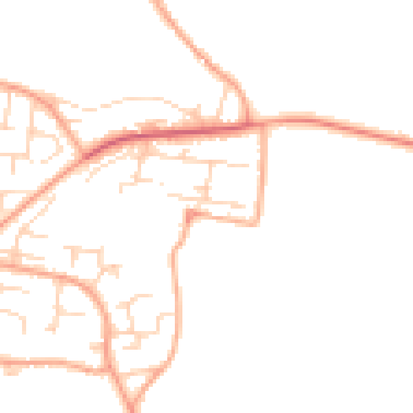 Daytime road noise heatmap for NR31 9JN