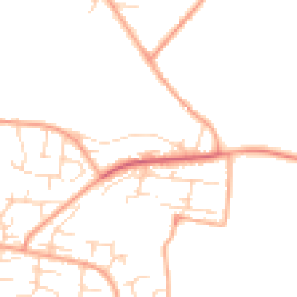 Daytime road noise heatmap for NR31 9JX