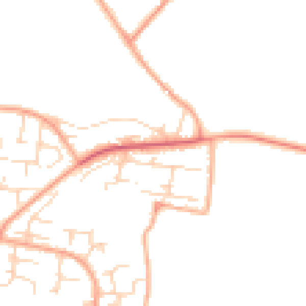 Daytime road noise heatmap for NR31 9LF