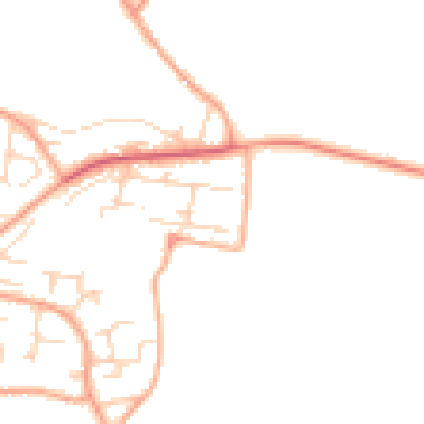 Daytime road noise heatmap for NR31 9LH