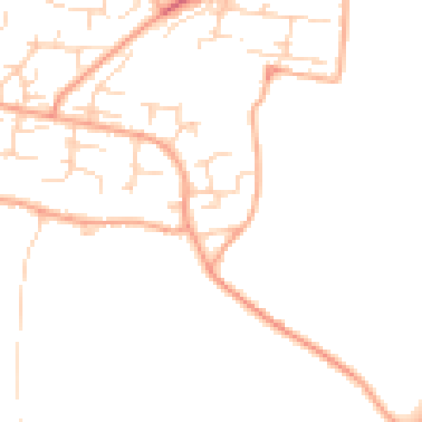 Daytime road noise heatmap for NR31 9LN