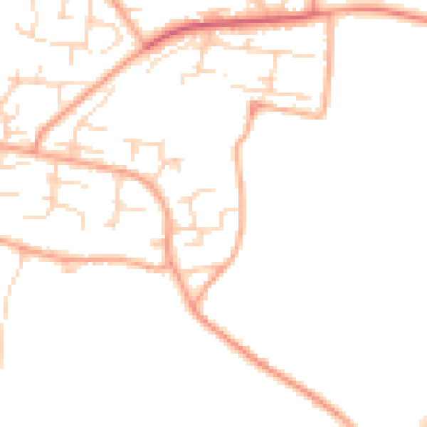 Daytime road noise heatmap for NR31 9LP