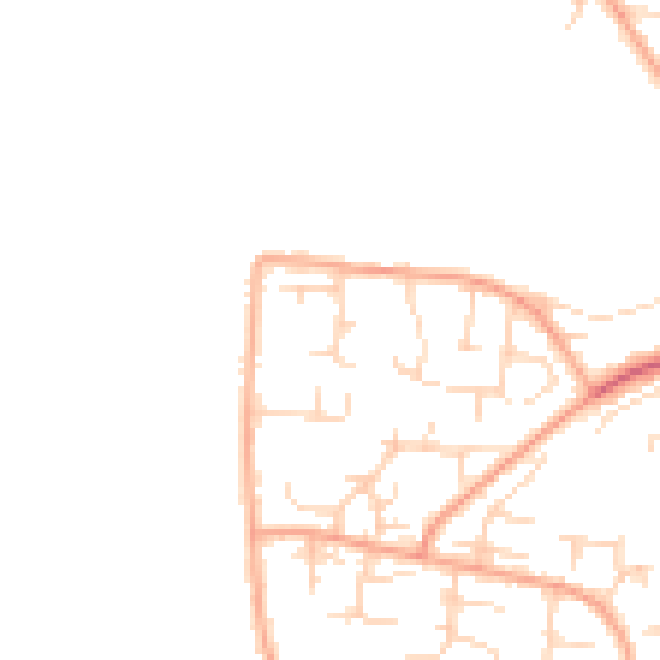 Daytime road noise heatmap for NR31 9NT
