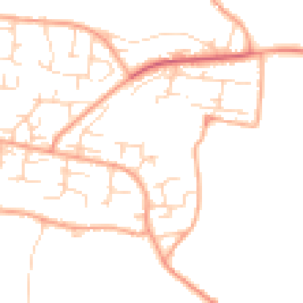Daytime road noise heatmap for NR31 9PA