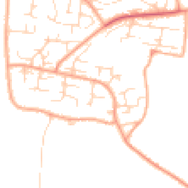 Daytime road noise heatmap for NR31 9PD