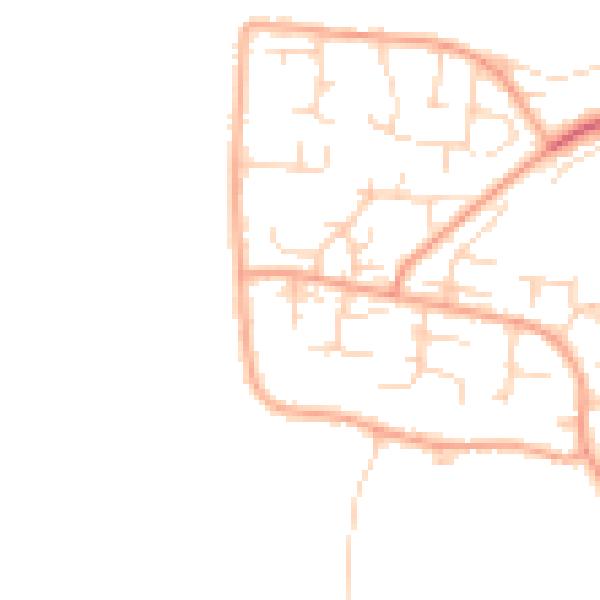 Daytime road noise heatmap for NR31 9PE