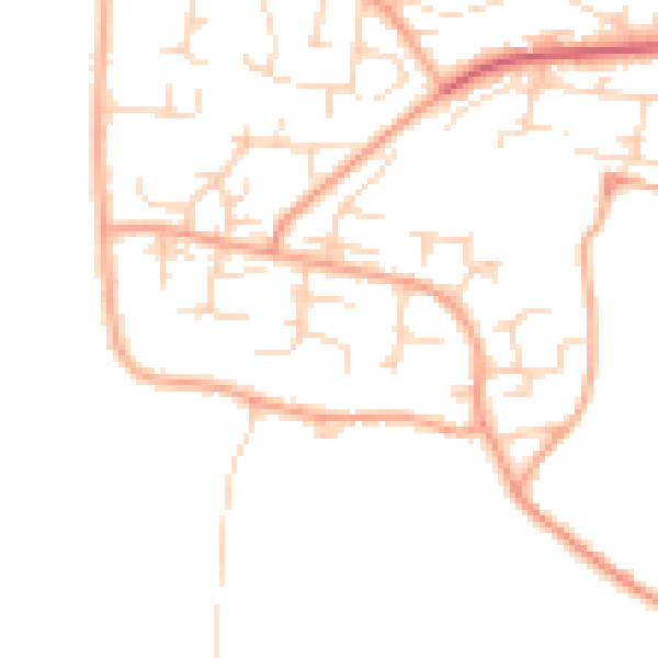 Daytime road noise heatmap for NR31 9PL