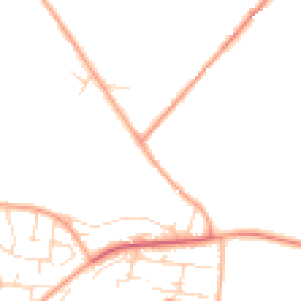 Daytime road noise heatmap for NR31 9PT