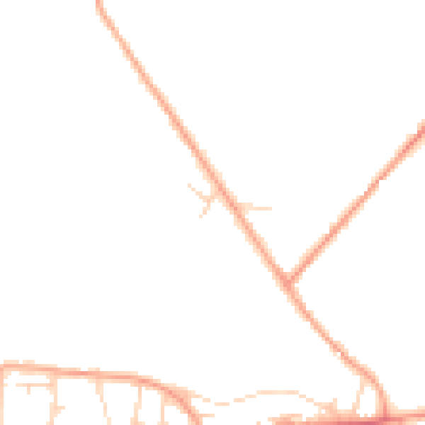Daytime road noise heatmap for NR31 9QT