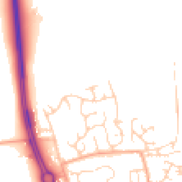 Daytime road noise heatmap for NR31 9RR