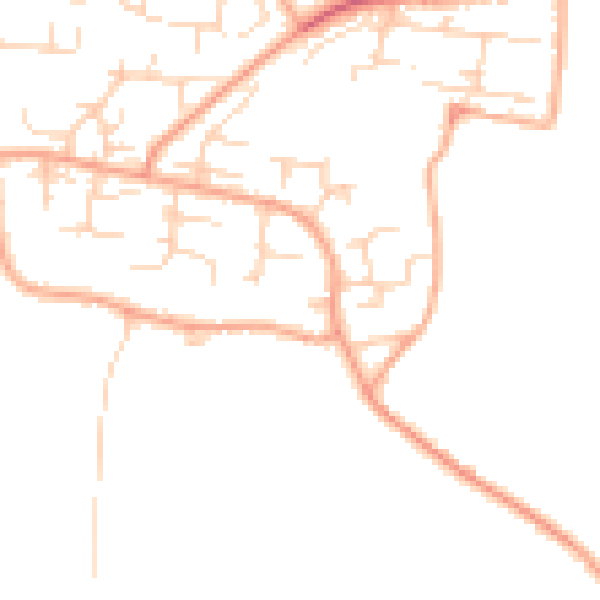 Daytime road noise heatmap for NR31 9SP
