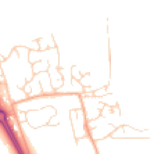 Daytime road noise heatmap for NR31 9SU