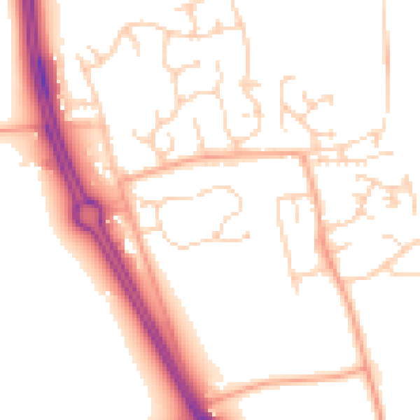 Daytime road noise heatmap for NR31 9UX