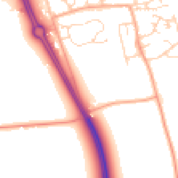 Daytime road noise heatmap for NR31 9YF