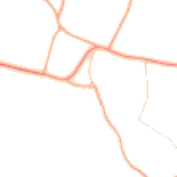 Daytime road noise heatmap for NR34 0AW