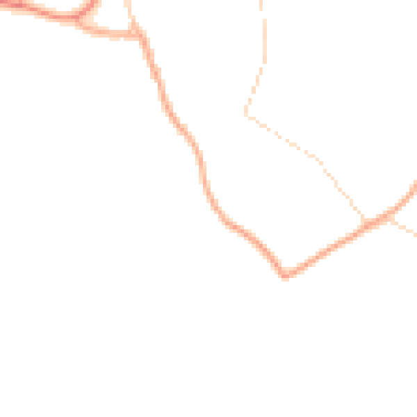 Daytime road noise heatmap for NR34 0BH