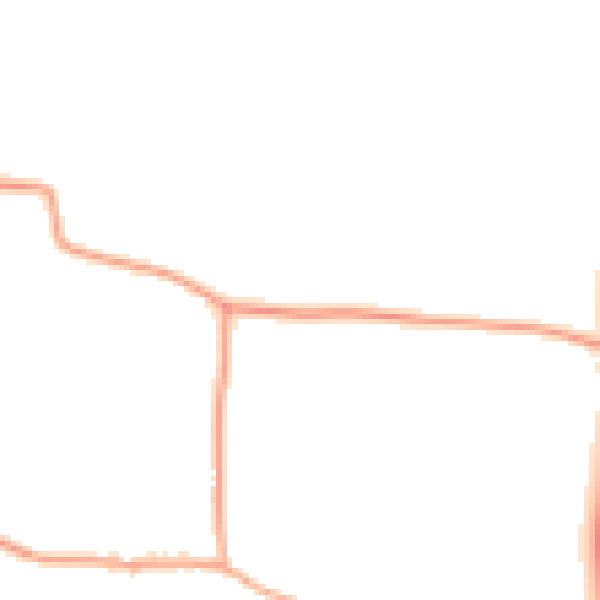 Daytime road noise heatmap for NR34 8EQ