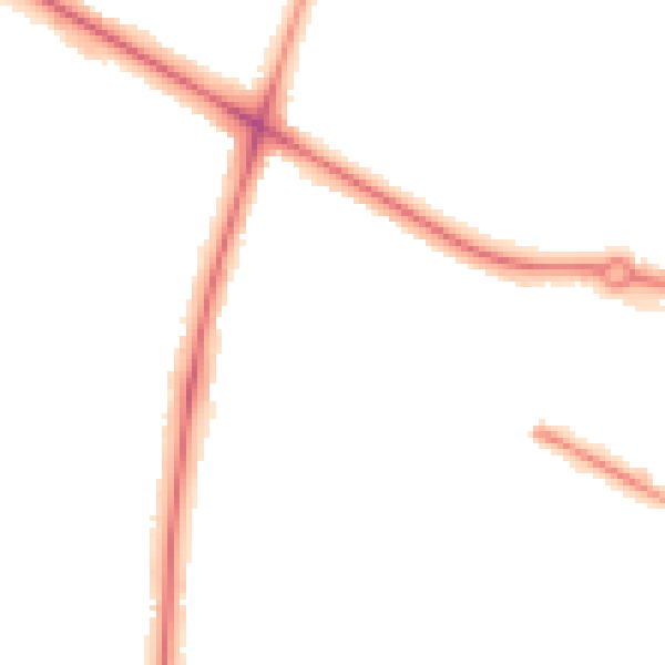 Night-time road noise heatmap for NR4 6AB